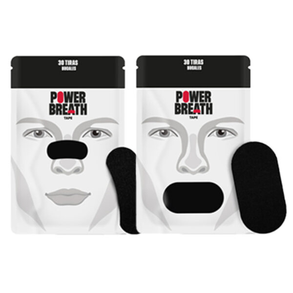 Dúo pack tira nasal + tira bucal en negro